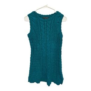 Banana Republic Teal Cable Knit Tank Top/Sweater Vest XS